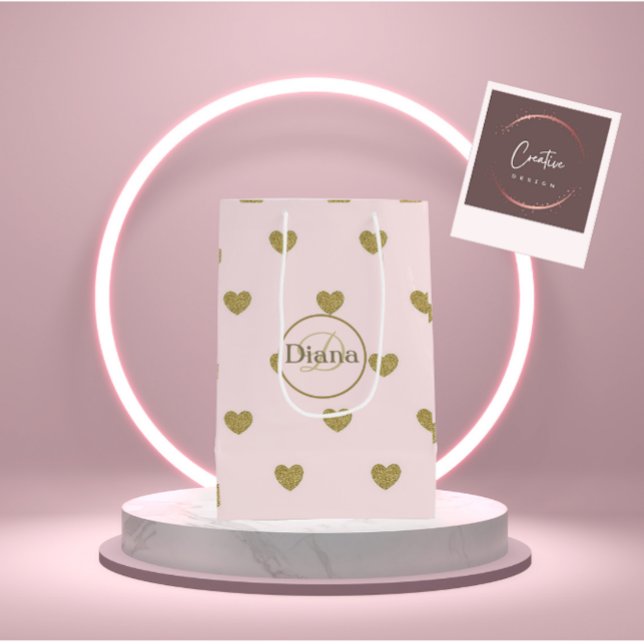 Gift bag with Monogram and Name (Creator Uploaded)