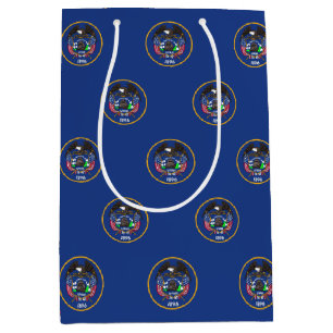 Gift Bag with old flag of Utah State, USA