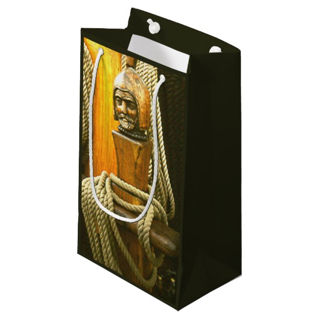 Gift Bag - Wooden Capstan and Rope (Front Angled)