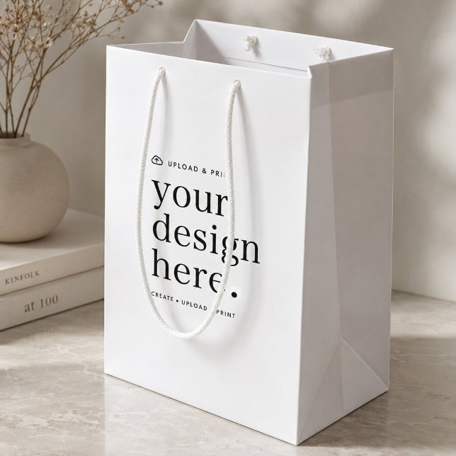 Gift Bag Your Design Upload (Versatile gift bags for business, weddings, special occasion events, gifting & more!)