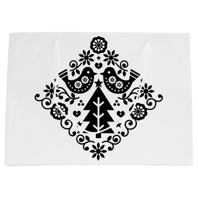 GIFT BAGS NORWEGIAN CHRISTMAS DESIGN  (Front)