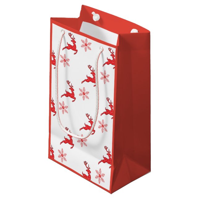 Gift bags - Reindeer Design (Front Angled)