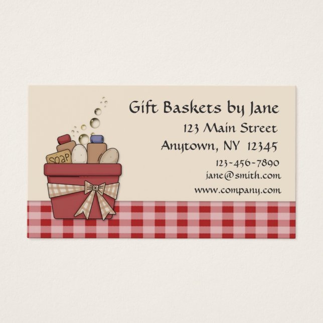 Gift Basket Business Card (Front)