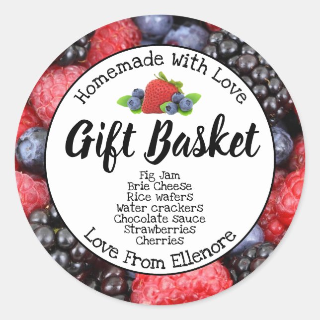 Gift Basket Label (Front)
