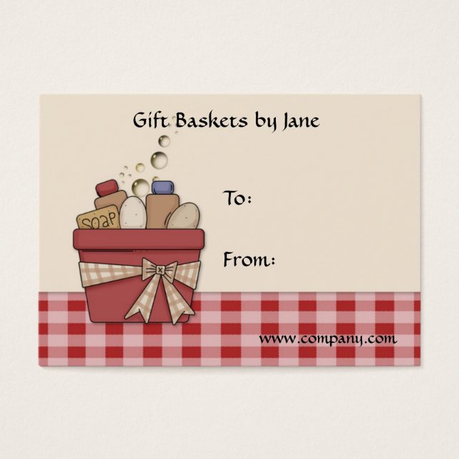 Gift Basket Tag Business Card (Front)