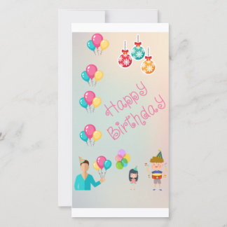 Gift birthday thank you card