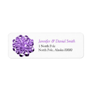 Gift Bow Christmas Self Adhesive Label Return Address Label