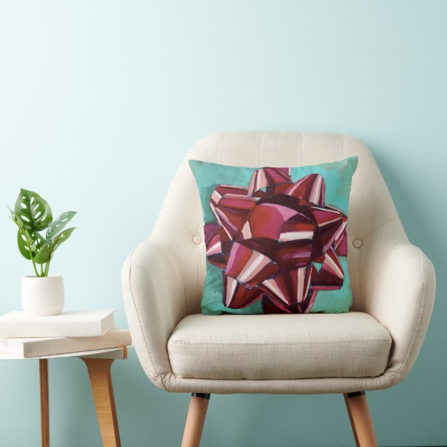 Gift Bow Painting - Holiday Decor Cushion (Chair)