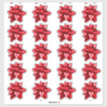 Gift Bow | Stickers | 20 per sheet | Red<br><div class="desc">Shipping gifts this holiday season? Most gifts bows will not travel well and arrive smushed,  ruining the effect. Add this flat bow to your shipped gifts and keep them looking fresh!</div>