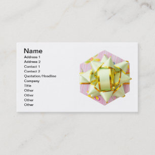 Gift box business card