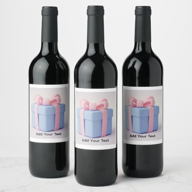 Gift Box Wine Label (Bottles)