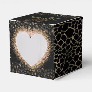 Gift Box with Heart and Thanks