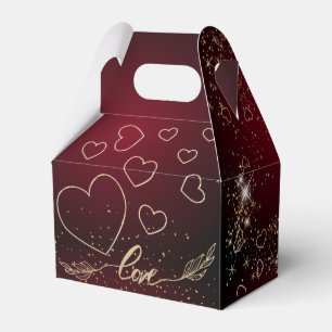 Gift Box with Love and Hearts
