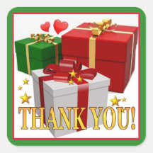 Gift Boxes and Hearts Thank You