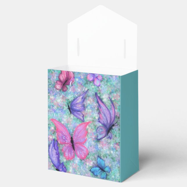 Gift Boxes with Flying Butterflies (Opened)