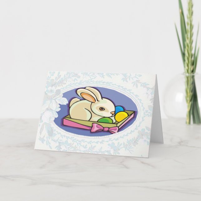 Gift Bunny Easter Card (Front)