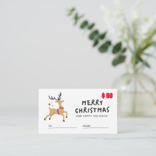 Gift card $50 for Marry Christmas