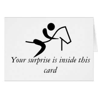 Gift card for horseback riding lessons