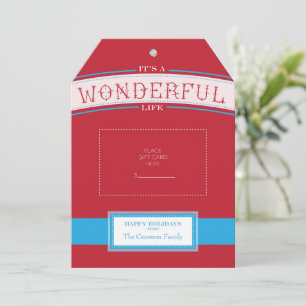 Gift Card Holder   It's a Wonderful Life