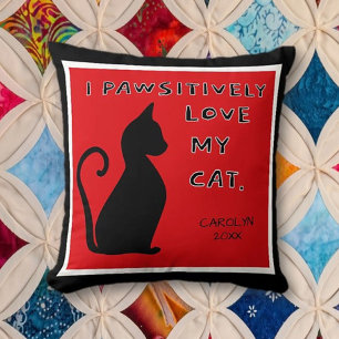 Gift!Cat Lover's cute cutom Throw Pillow