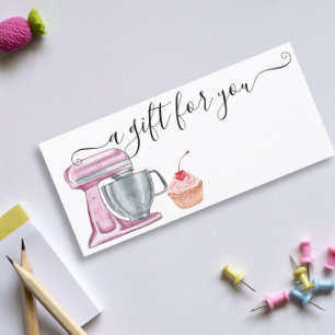 Gift Certificate Baking Bakery Cup Cake 