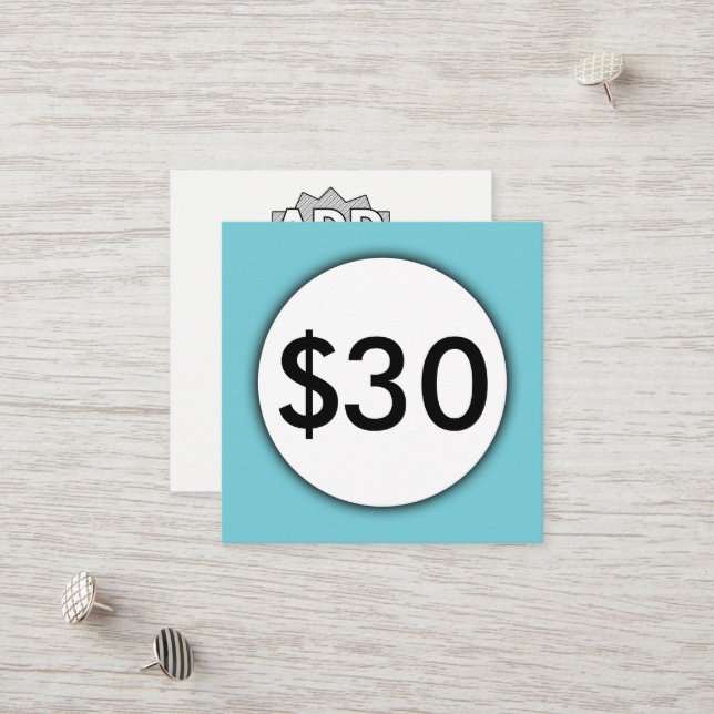 gift certificate blue spot (Front/Back In Situ)