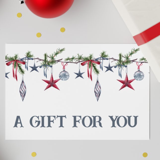 Gift Certificate Christmas Holiday Ornaments (Creator Uploaded)