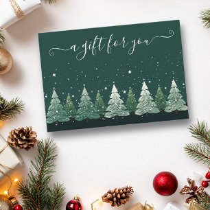 Gift Certificate Christmas Trees Invitation