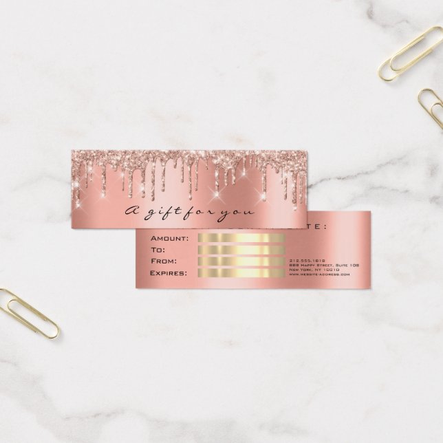 Gift Certificate Drips Spark Coral Makeup Small (Office)