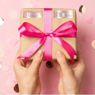 Gift Certificate Drips Sparkly Gray  Makeup Small