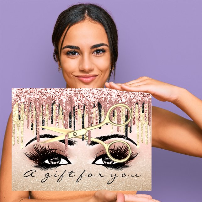 Gift Certificate Hairdresser Rose lux  Gold Makeup (Gift Certificate Hairdresser Rose lux Gold Makeup)