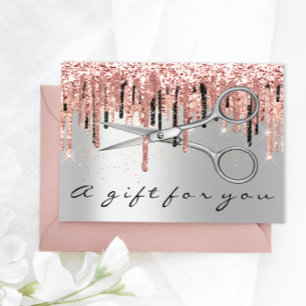 Gift Certificate Hairdresser Stylist Scissors