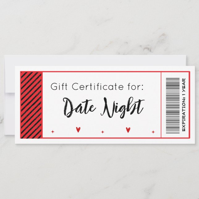 Gift Certificate  Holiday Card (Front)