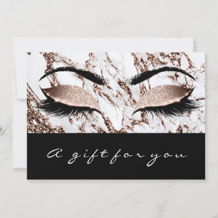 Gift Certificate Marble Copper Lashes Studi Makeup