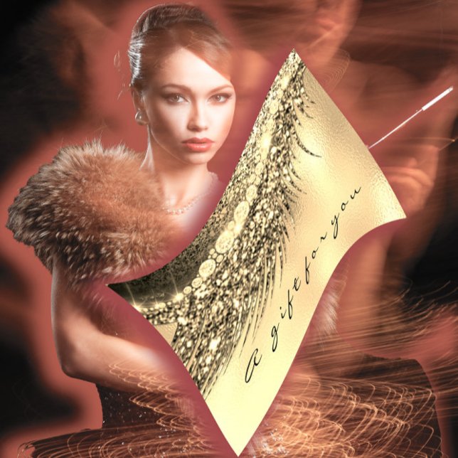 Gift Certificate Metallic Gold Lash Beauty Makeup (Gift Certificate Metallic Gold Lash Beauty Makeup)