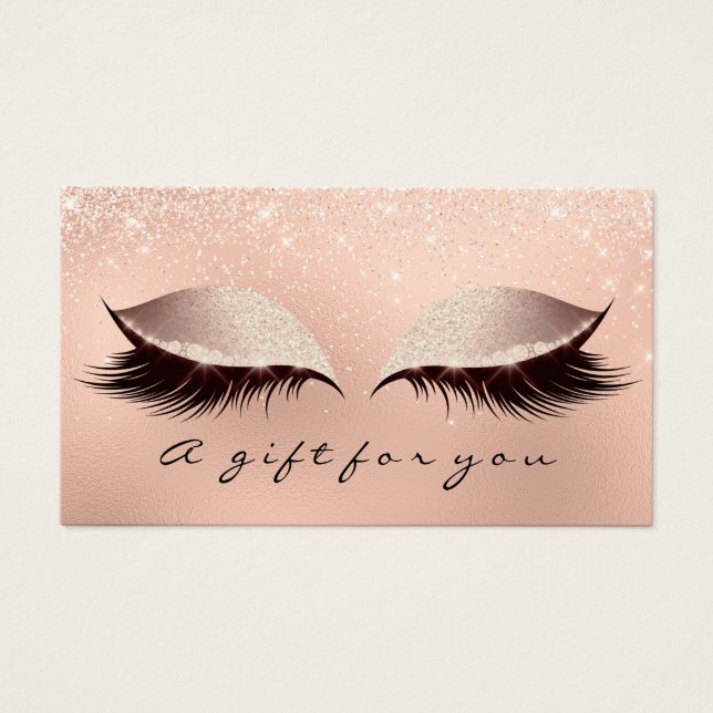 Gift Certificate Rose Sparkl Lash Extension Makeup (Front)