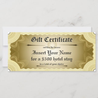 Gift Certificate Template