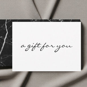 Gift Certificate Voucher Minimalist Card