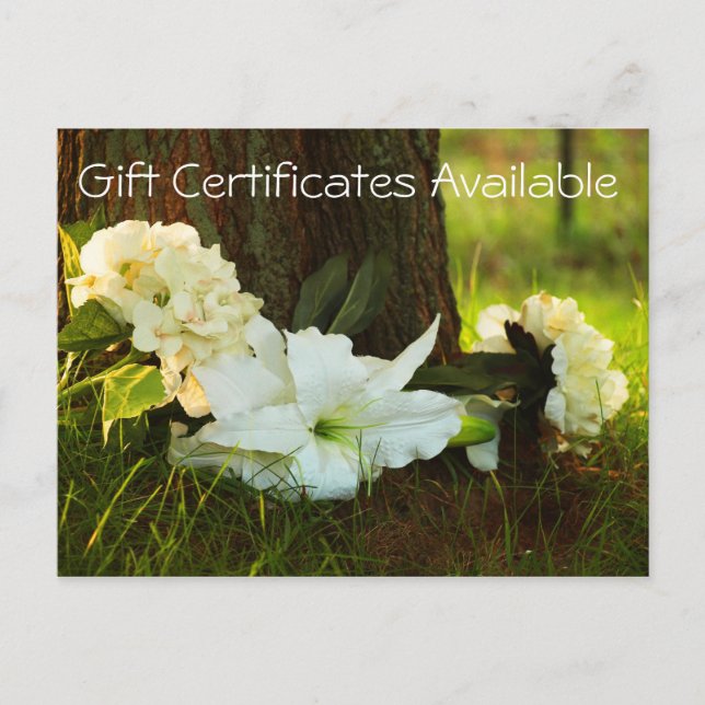 Gift Certificates available Postcard (Front)
