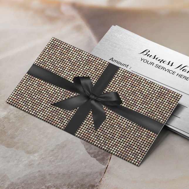 Gift Certificates Modern Gold Glitter Luxury (Creator Uploaded)