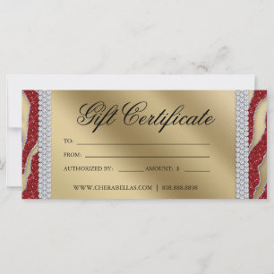 Gift Certificates Tanning Salon Jewellery Christma