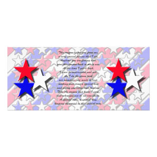 Gift Coupon - Red, White and Blue Rack Card