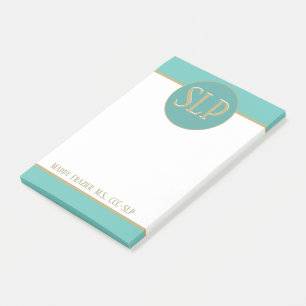 Gift! Customised Speech Pathologist post it notes