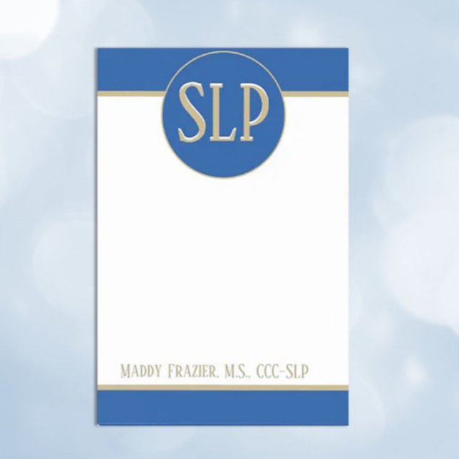 Gift! Customised Speech Pathologist post it notes (Creator Uploaded)