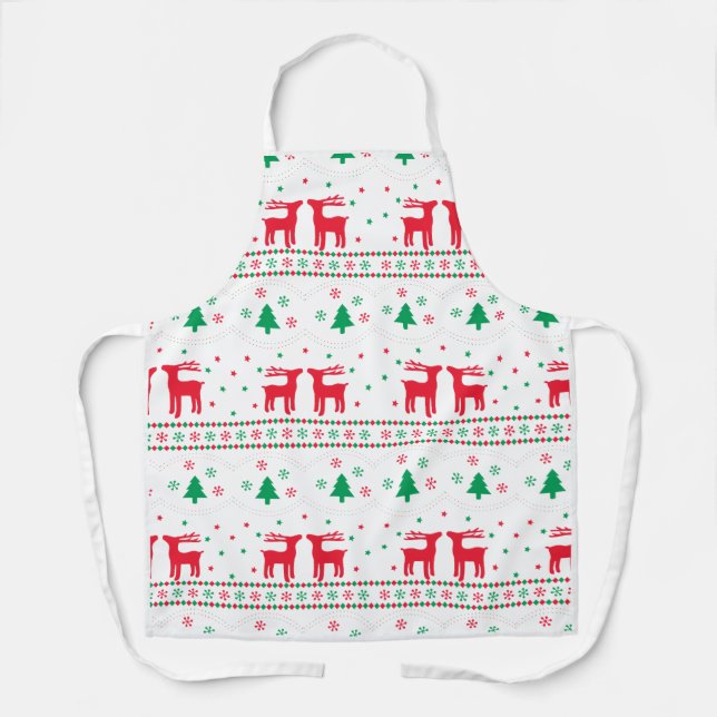gift cute Christmas holiday cookie family Apron (Front)