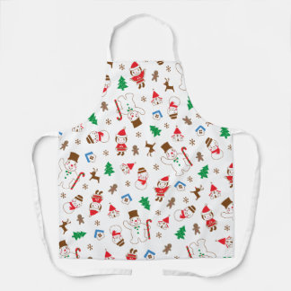Gift cute Christmas holiday cookie family Apron