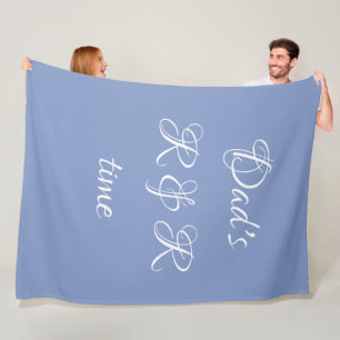 Gift "Dad's R & R time" Plush Cosy Fleece Blanket