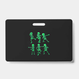 Gift Dance Halloween Dancing Skeletons Dance Gift ID Badge