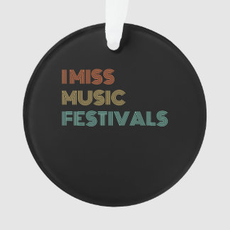 Gift Dance | I Miss Music Festival Retro Dance Ornament