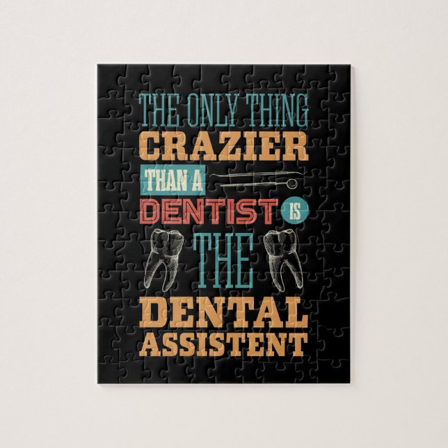 Gift dentist, dental assistant dental hygienist jigsaw puzzle (Vertical)